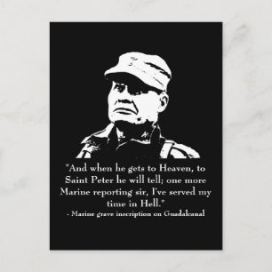 Cartão Postal Lewis "Chesty" Puller