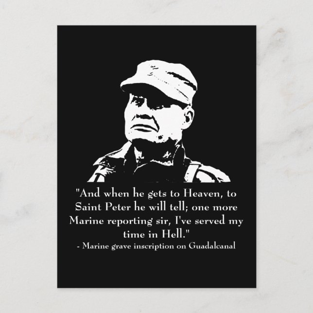 Cartão Postal Lewis "Chesty" Puller (Frente)