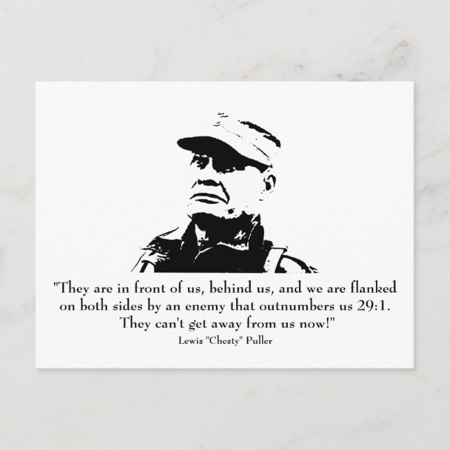 Cartão Postal Lewis "Chesty" Puller (Frente)