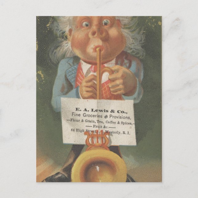 Cartão Postal Lewis & Co. Fine Groceries Ephemera (Frente)