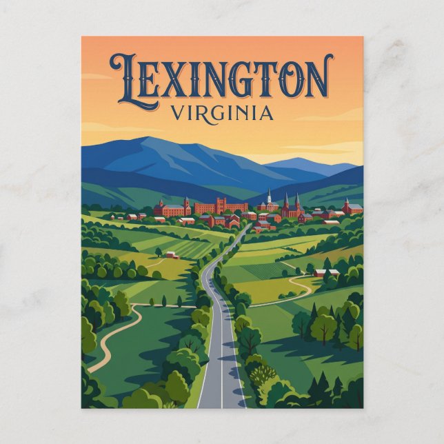 Cartão Postal Lexington EUA (Frente)