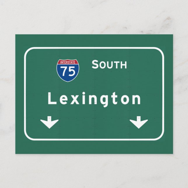 Cartão Postal Lexington Kentucky ky Interstate Highway Freeway : (Frente)