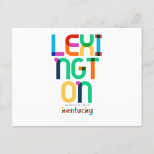 Cartão Postal Lexington Kentucky Meio século, Pop Art,