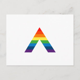 Cartão Postal LGBT ALLY Orgulho gay do arco-íris