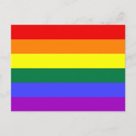 Cartão Postal LGBT Orgulho gay Rainbow