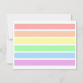 Cartão postal LGBT Soft Light Pastel Gay Pride Arc