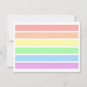 Cartão postal LGBT Soft Light Pastel Gay Pride Arc