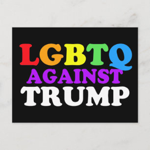 Cartão Postal LGBTQ Contra Trump