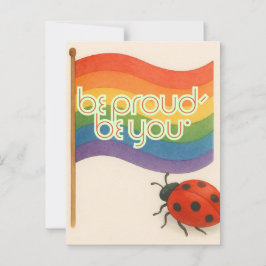 Cartão Postal LGBTQ e Orgulho de Expressão Negrito