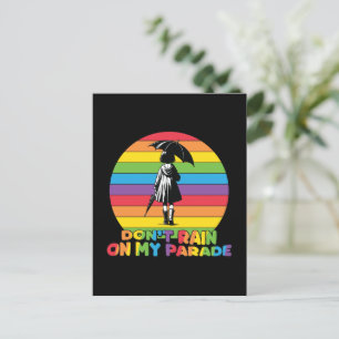 Cartão Postal LGBTQ - Não Chova no meu desfile