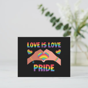 Cartão Postal LGBTQ - O Amor É O Orgulho