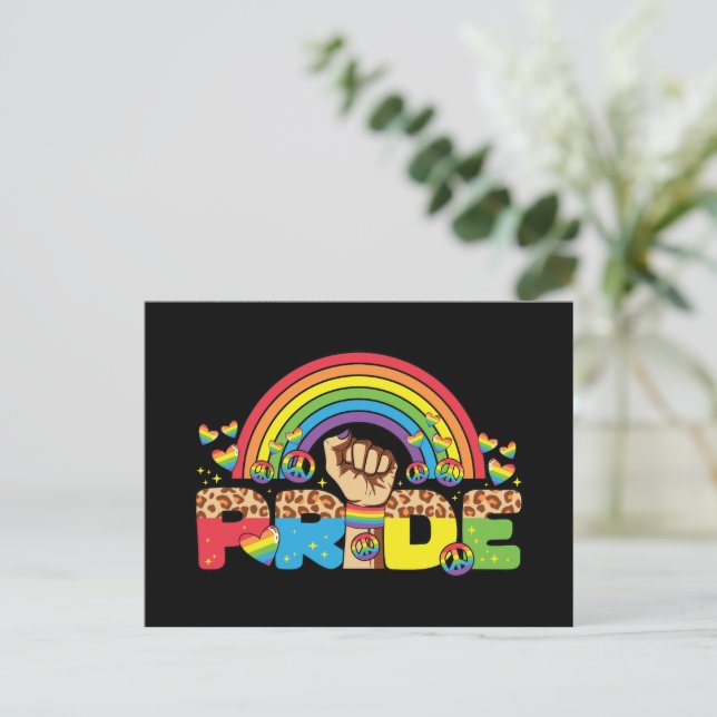 Cartão Postal LGBTQ - Orgulho e Arco-íris (Em pé/Frente)