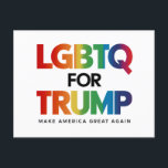 CARTÃO POSTAL LGBTQ PARA TRUMP GAY LESBIAN PARA TRUMP 2024<br><div class="desc">LGBTQ PARA TRUMP GAY LESBIAN PARA TRUMP 2024</div>