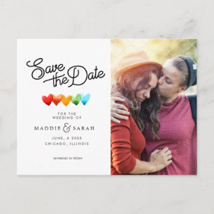 Cartão Postal LGBTQ - Salvar o script de data com foto