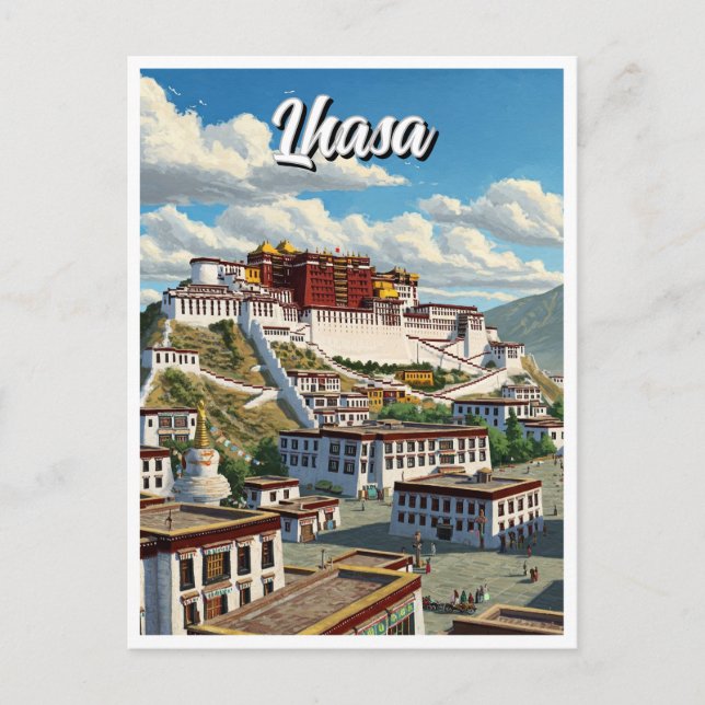 Cartão Postal Lhasa Tibete (Frente)