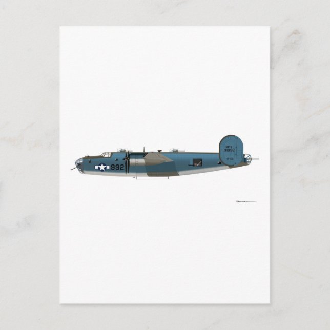 Cartão Postal Liberador Consolidado PB4Y-1 (Frente)