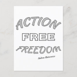 Cartão Postal Liberdade de ação