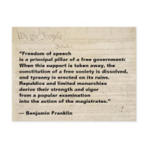 Liberdade de expressão é um pilar do Governo livre