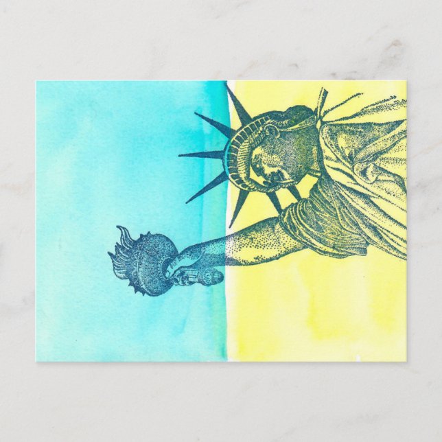 Cartão Postal Liberdade para a Ucrânia (Frente)