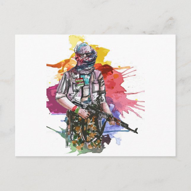 Cartão Postal Liberdade Warrior.png de Peshmerga (Frente)