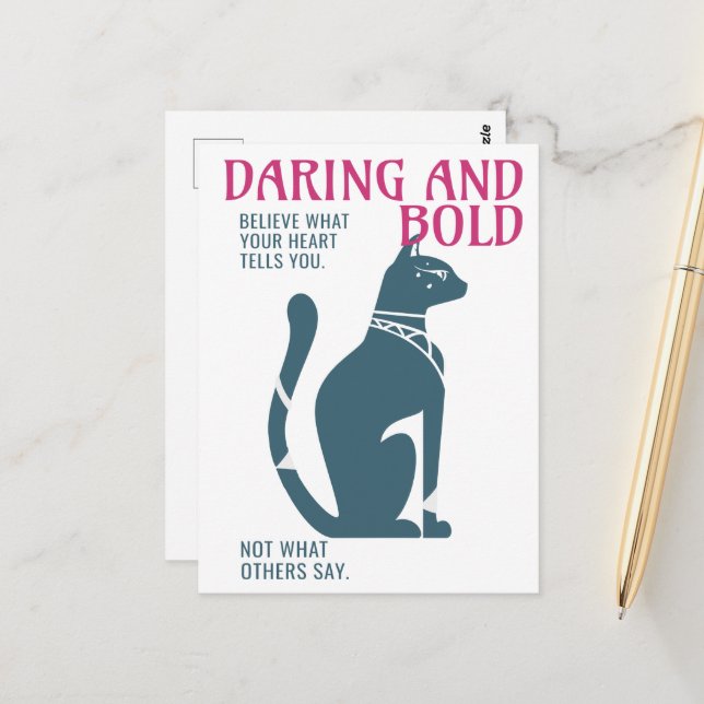 Cartão Postal Libere sua raia interna acredite em você (Frente/Verso In Situ)