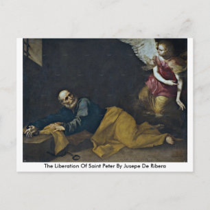 Cartão Postal Libertação Do Santo Peter Por Jusepe De Ribera