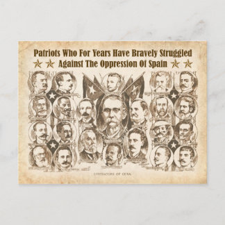 Cartão Postal Libertadores de Cuba - Artigo do jornal de 1898