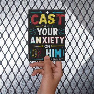 Cartão Postal Liberte As Suas Preocupações, Abrace A Paz