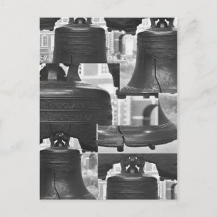 Cartão Postal Liberty Bell Montage