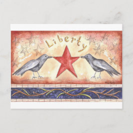 Cartão Postal Liberty Crows