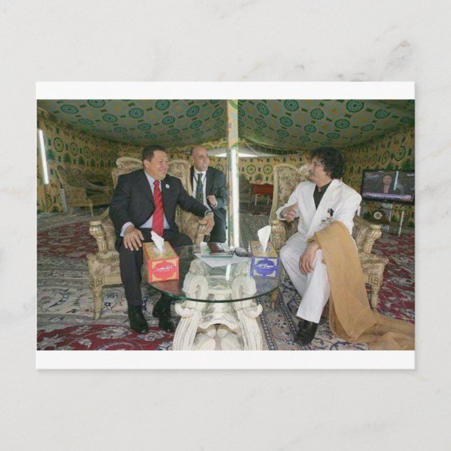 Cartão Postal Líbia ~ Gaddafi para sempre (Frente)