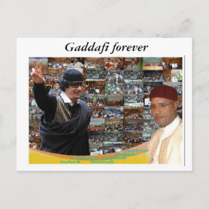 Cartão Postal Líbia ~ Gaddafi para sempre