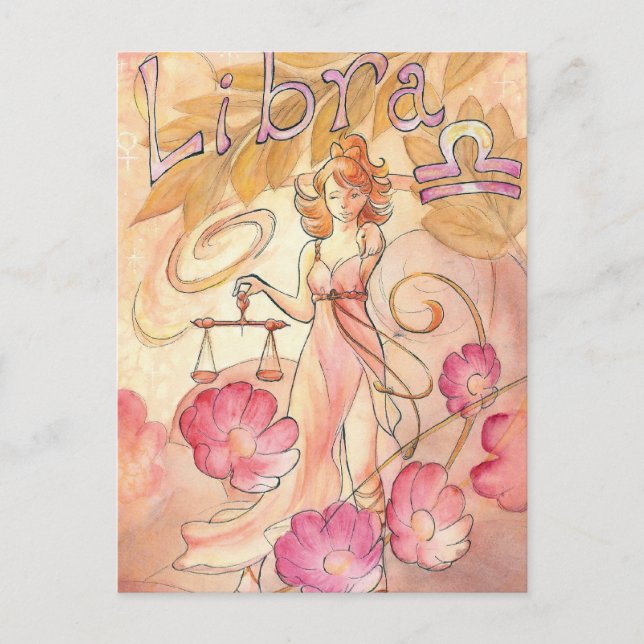 Cartão Postal Libra (Frente)