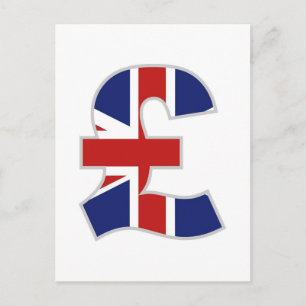 Cartão Postal Libra Britânica