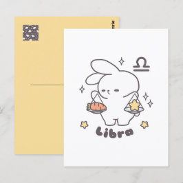 Cartão Postal Libra Loppi Tokki Bunny Série Zodíaco