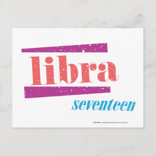 Cartão Postal Libra LtPink