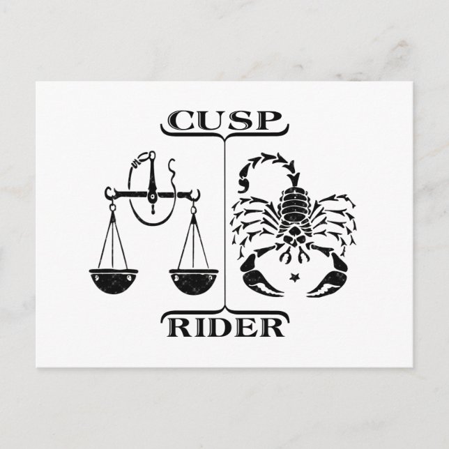 Cartão Postal Libra/Scorpio (Frente)