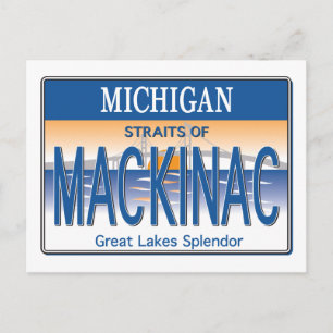 Cartão Postal Licença Mackinac