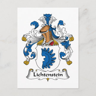 Cartão Postal Lichtenstein Family Crest
