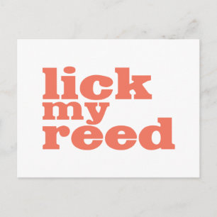 Cartão Postal Lick My Reed