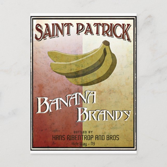 Cartão Postal Licor de Banana (Frente)
