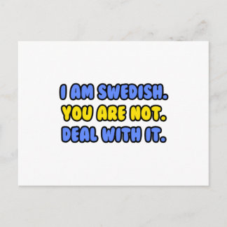 Cartão Postal Lidar Com Isso... Engraçado sueco