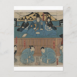 Cartão Postal Líder antigo Samurai por volta dos anos 1800