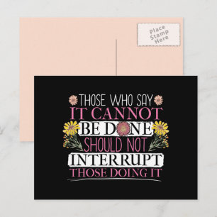 Cartão Postal Líder Feminina Empoderada