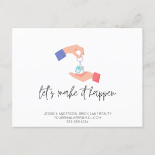 Cartão Postal Líderes do cliente de imóveis do promocional