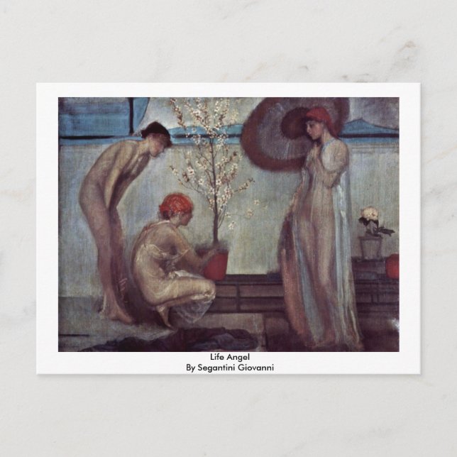 Cartão Postal Life Angel By Segantini Giovanni (Frente)