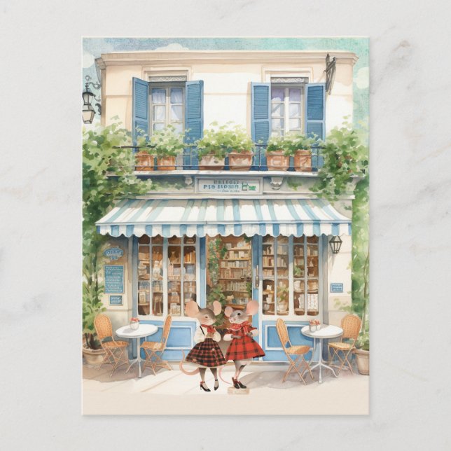 Cartão Postal Life in Mice Town Series (Vida em Camundongos) - B (Frente)