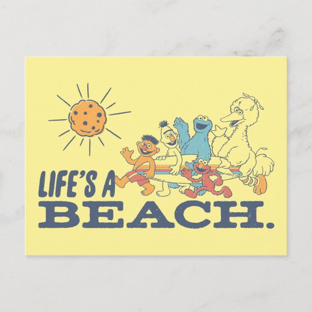 Cartão Postal Life's A Beach (Frente)