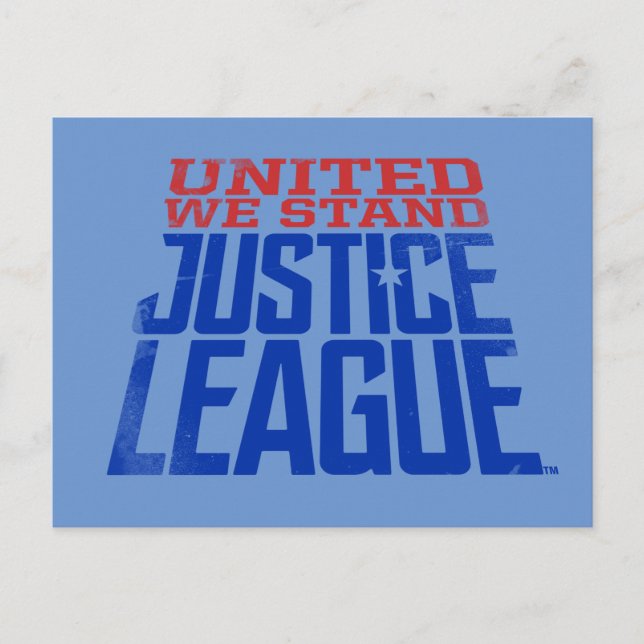 Cartão Postal Liga da Justiça | United We Stand Graphic (Frente)