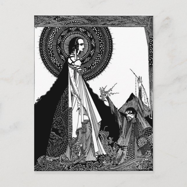 Cartão Postal Ligeia de Edgar Allan Poe (Frente)